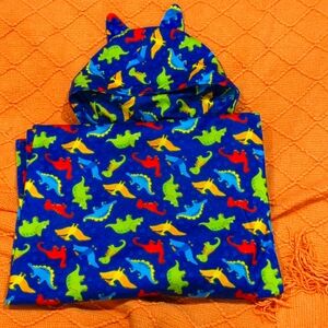 Dino hood blanket